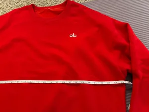 Alo Accolade Crewneck Pullover - Bold Red thumbnail 6