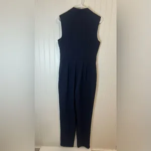 ANTONIO MELANI women Dark Blue Striped Jumpsuit size 6 thumbnail 4