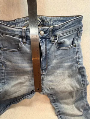 American Eagle Super Stretch Women’s Skinny Jeans Size 2 Light Wash thumbnail 5