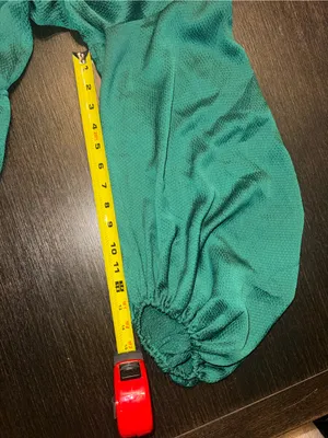 Tyche Emerald Green Satin Tiered Mini Dress Boho Romantic Boho feminine Size M thumbnail 5