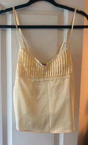 Butter Yellow Edikted Tank Top thumbnail 1