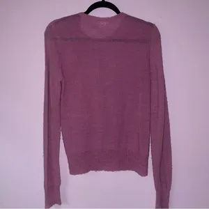 J Crew Size S Alpaca Wool Cardigan Purple Button Up Long Sleeve Knit Preppy thumbnail 6