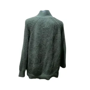 Aerie Women's XS Green Oversized Collared V-Neck Pullover Sweater thumbnail 3