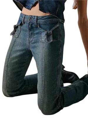 Free People We The Free NWT Women’s Size 26 Love Stone Mid Rise Bootcut Jeans thumbnail 4
