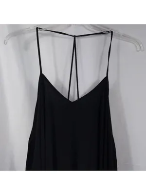 ASOS Black Strappy Swing Dress Size 8 thumbnail 2