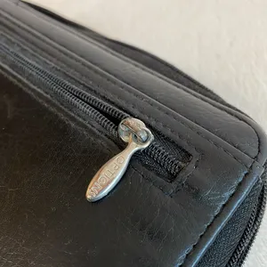 Buxton Black Leather Zip thumbnail 5