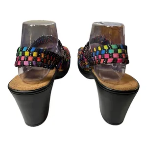 Bernie Rainbow WOMEN'S FASHION SUMMER HEEL SANDAL SHOES - Rainbow colors size 9 thumbnail 7