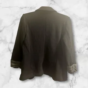 ✨SKIES ARE BLUE Asa Knit Black & Grey Sz Small Blazer✨ thumbnail 7
