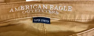 American Eagle Outfitters Women's Tan Denim Jegging Super Stretch Button Zip thumbnail 4