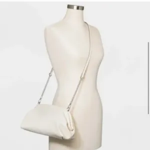 A New Day Women Mini Slouchy Dumpling Crossbody Bag Cream OS Minimalist Pouch thumbnail 4