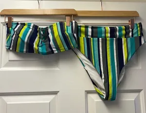 Aerie striped High Waisted Cheeky Bikini thumbnail 1