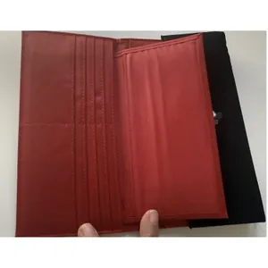 Disney Mickey Mouse Since 1928 Black Wallet Red Interior Snap‎ Closure FLAW thumbnail 8