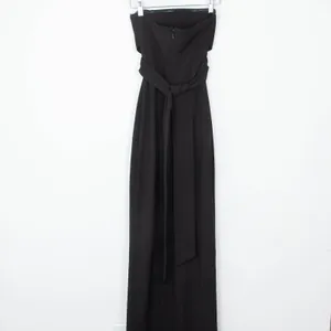 Lulus Womens Evening Maxi Dress XS Black Strapless Crisscross‎ Front Slit thumbnail 8