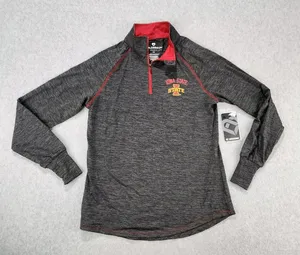 Iowa State Cyclones 1/4‎ Zip Pullover Women Size MEDIUM Colosseum Jacket Gray thumbnail 1