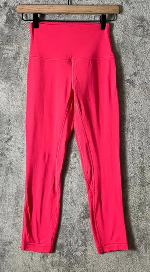 Lululemon Align High-Rise Lined Crop 23" Pink Double Lined‎ Size 4 thumbnail 1