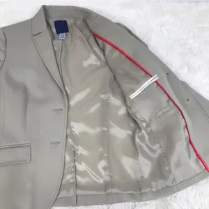 J. CREW Taupe Wool Button‎ Front Blazer Jacket 100% Wool Tan Beige Blazer Size 8 thumbnail 7