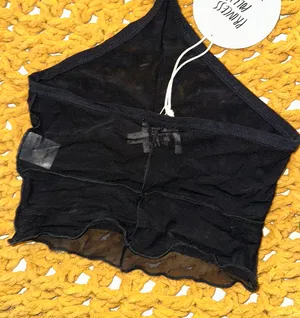 Princess Polly Black Crop Tank thumbnail 2