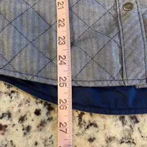Marmot Riley Women's‎ Quilted Snap Front Shirt Jacket Blue Gray Size Small thumbnail 8