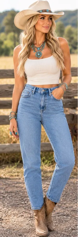 Vintage western Denim Wrangler Hi-Pins Vintage Jeans ✨ size 26 thumbnail 1