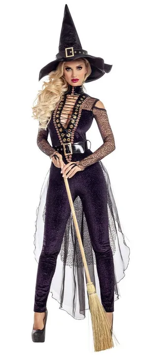 NEW Party King The Witch is Back Sexy Midnight Witch Costume Size Small thumbnail 1