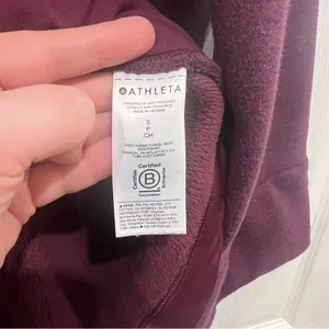 Athleta Cozy Karma Funnel Neck Sweatshirt Purple Womens Small Comfy Oversized‎ thumbnail 7