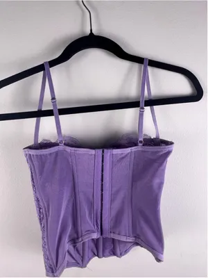 Out From Under Urban Outfitters Lavender Lace Corset Bustier Cami Top Size Small thumbnail 5