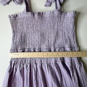 NWT Lost + Wander Angel in Disguise Maxi Dress‎ Small Lavender Smocked Cottage thumbnail 9