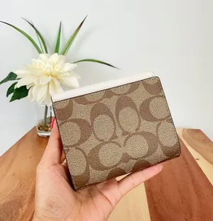 Coach Pepper Wallet In Signature Canvas thumbnail 4