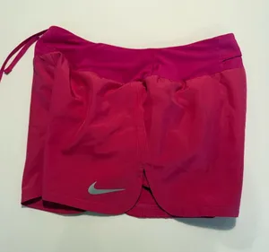 Nike Women's Hot Pink Athletic Shorts with Reflective Swoosh‎ Size S thumbnail 1