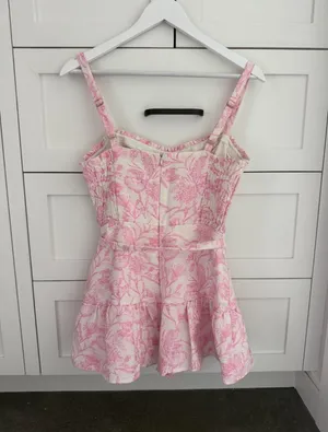 Amanda Uprichard Romper Pink thumbnail 3