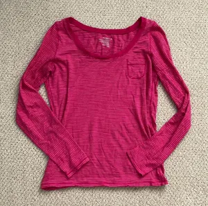 Old Navy Y2K Striped Long Sleeve Shirt Scoop Neck 100% Cotton Small Bella Swan thumbnail 1