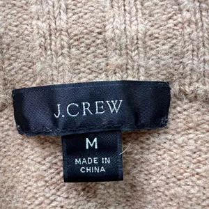 J.Crew Merino Wool Supersoft Yarn Alpaca Mock‎ Neck Sweater Ribbed Trim Medium thumbnail 5