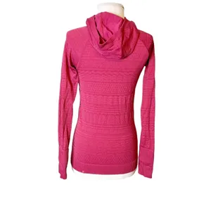 Lululemon rest less seamless hoodie violet red‎ pink thumbnail 7