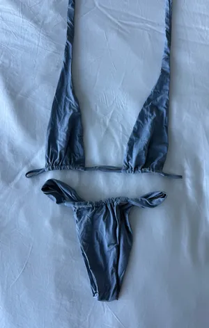 Slate Swim Bikini Set Blue Size XS thumbnail 1
