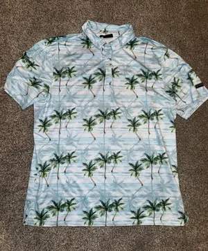 YATTA Golf Makani 'Olu 'Olu Performance Stretch Golf Polo Shirt thumbnail 1