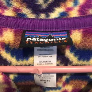 Patagonia Synchilla Snap Fleece Geometric Pattern Aztec Women’s Medium thumbnail 3