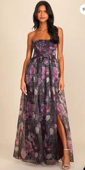 Lulus Dress Maxi Floral thumbnail 1