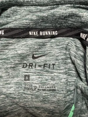 NIKE Dri-FIT Element 1/4 Zip Running Pullover Gorpcore Heather Green Space Dye S thumbnail 16
