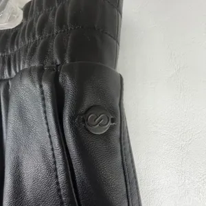 Calia Womens Ath-Leather Jogger Pants Black Elastic Waist WAX32302‎ Size M Goth thumbnail 9