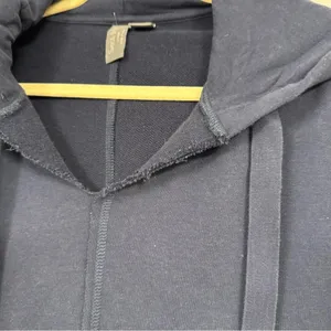 Sweaty Betty Navy Blue Oversized Hoodie Sweatshirt Women’s 8 Exposed Seams thumbnail 9
