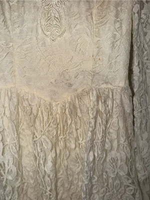 Pretty Vintage 90s Jessica McClintock Tea Length Lace Wedding Dress thumbnail 6