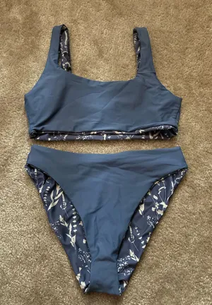 Reversible bikini set Blue Size M thumbnail 1