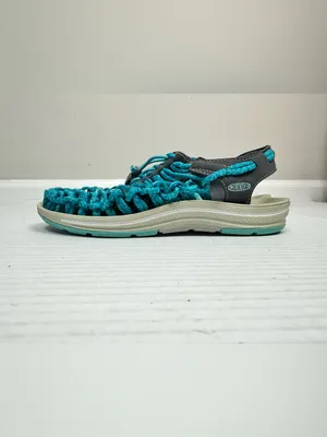KEEN Women's Uneek Sneaker in Turquoise and Gray Size 7.0 thumbnail 5