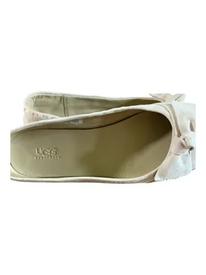 UGG Australia Suede Leather Bow Ballet Flats Cream cream Women's Size 7.5 thumbnail 5