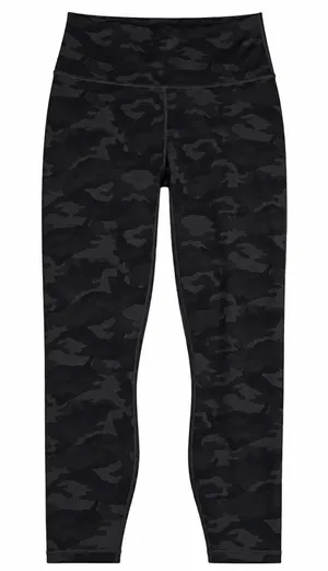 Fabletics Women's Size M Powerhold Leggings in Black Camo thumbnail 1