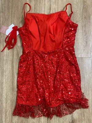 STACEES Red Sequin Spaghetti thumbnail 4