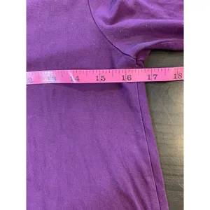 April Cornell Cottagecore Turtleneck Top Womens XXS Pink Knit Short Sleeve‎ Puff thumbnail 7