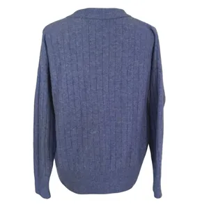 Madewell Size S Bowden Henley Sweater Coziest Yarn Heather Sky Wool Alpaca thumbnail 3