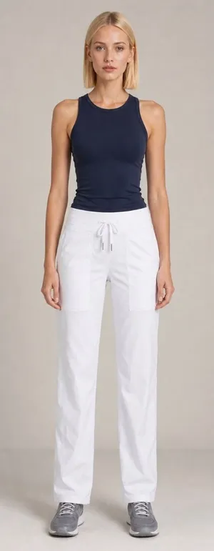 Lululemon Dance Studio Pant III Lined White Mid Rise Size 0 30" Inseam thumbnail 1