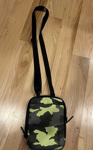 Lululemon Easy Access Crossbody Bag. Green camouflage thumbnail 1
